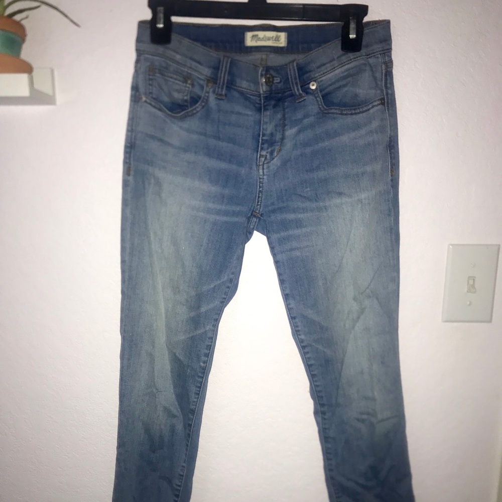 Madewell light wash skinny jeans
